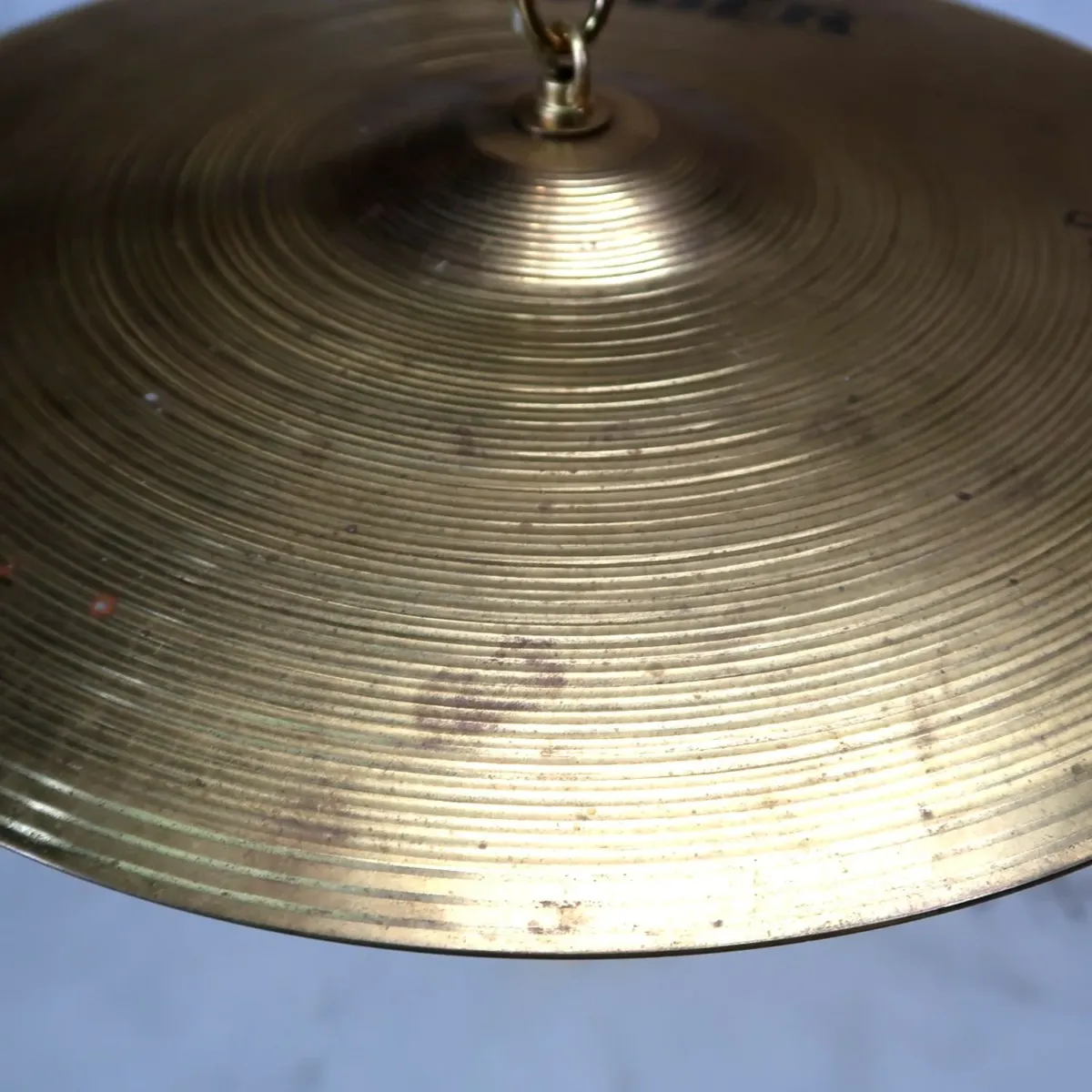 ビンテージ シンバル カスタムペンダントランプ