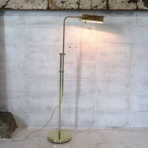 アンティーク ゴールドメタル フロアランプ