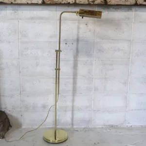 アンティーク ゴールドメタル フロアランプ
