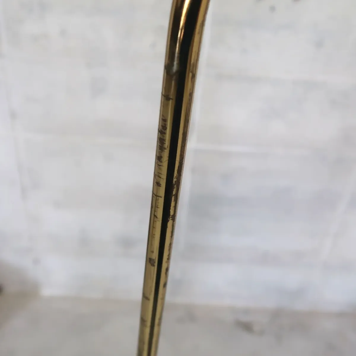 アンティーク ゴールドメタル フロアランプ