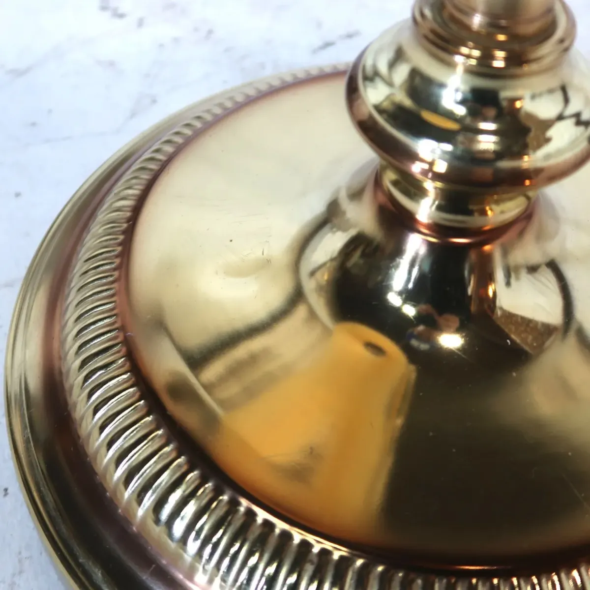 アンティーク ゴールドメタル フロアランプ