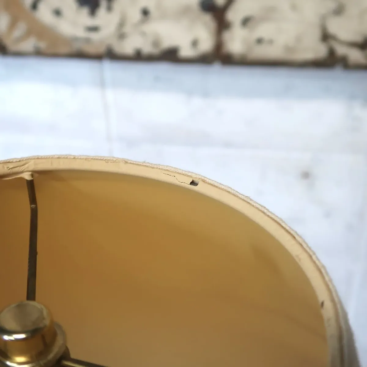 アンティーク ゴールドメタル フロアランプ