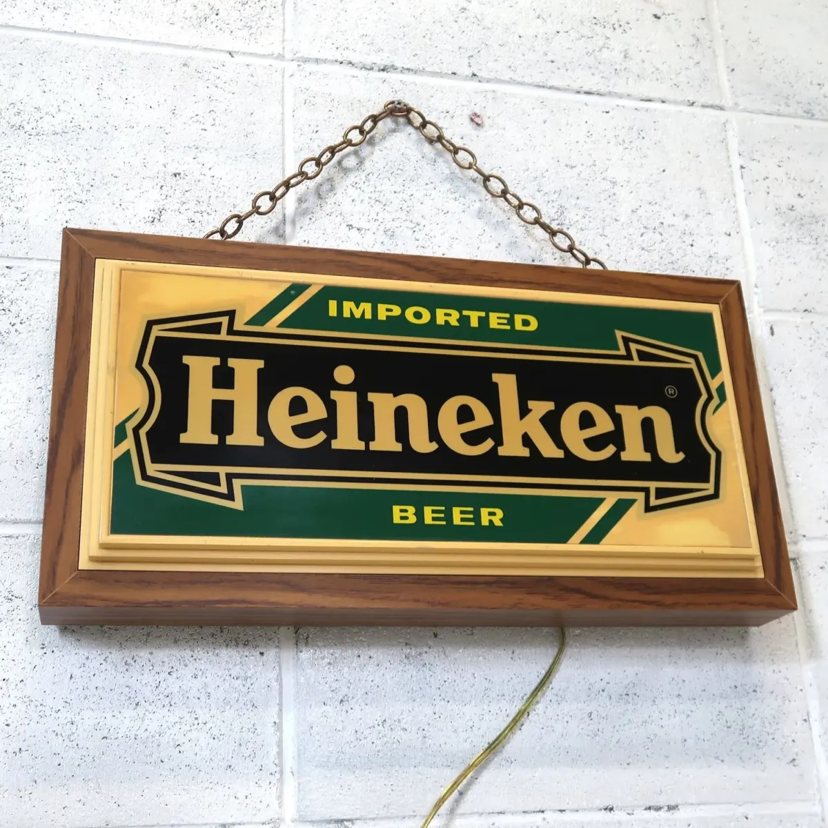 Heineken ビンテージ ライトサイン