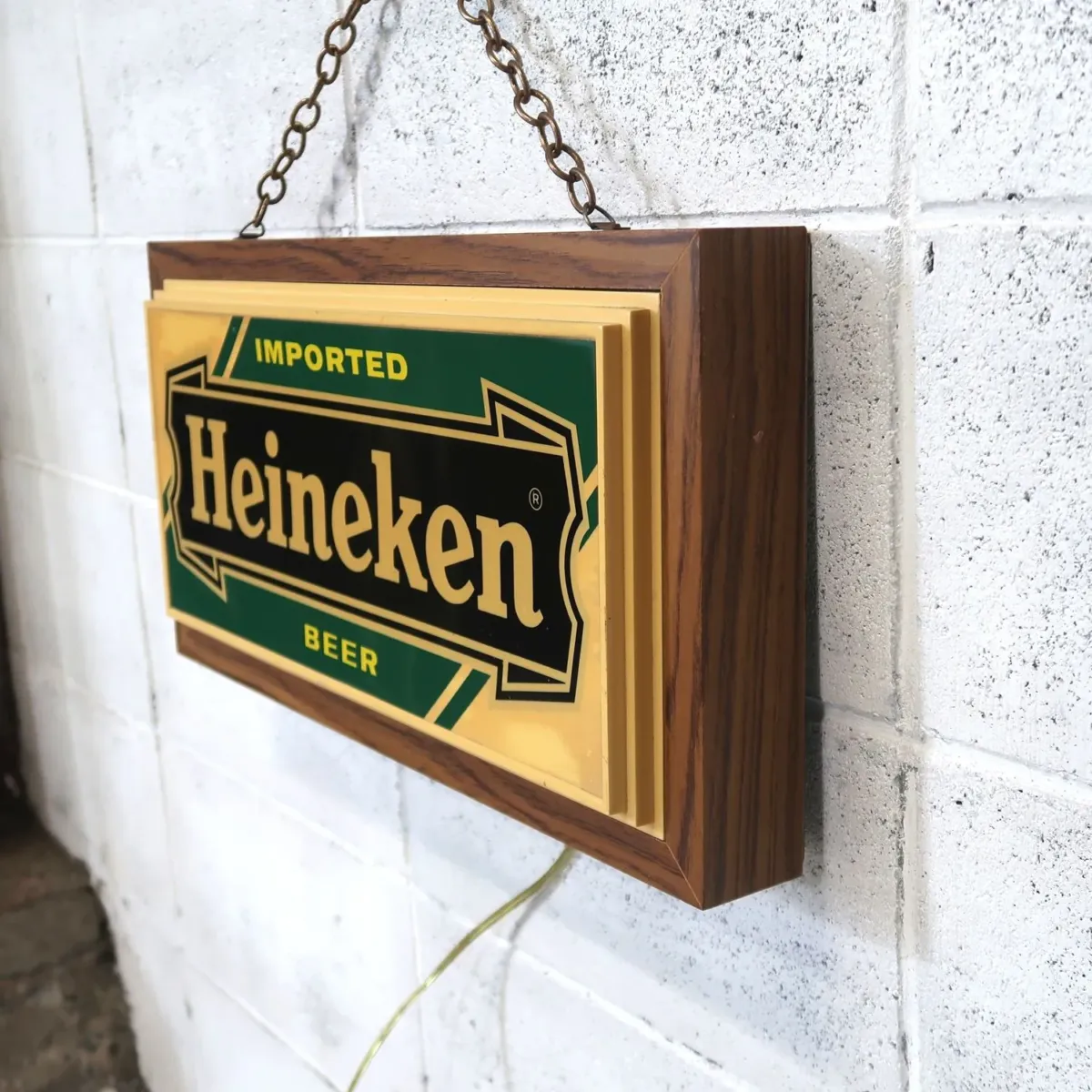 Heineken ビンテージ ライトサイン