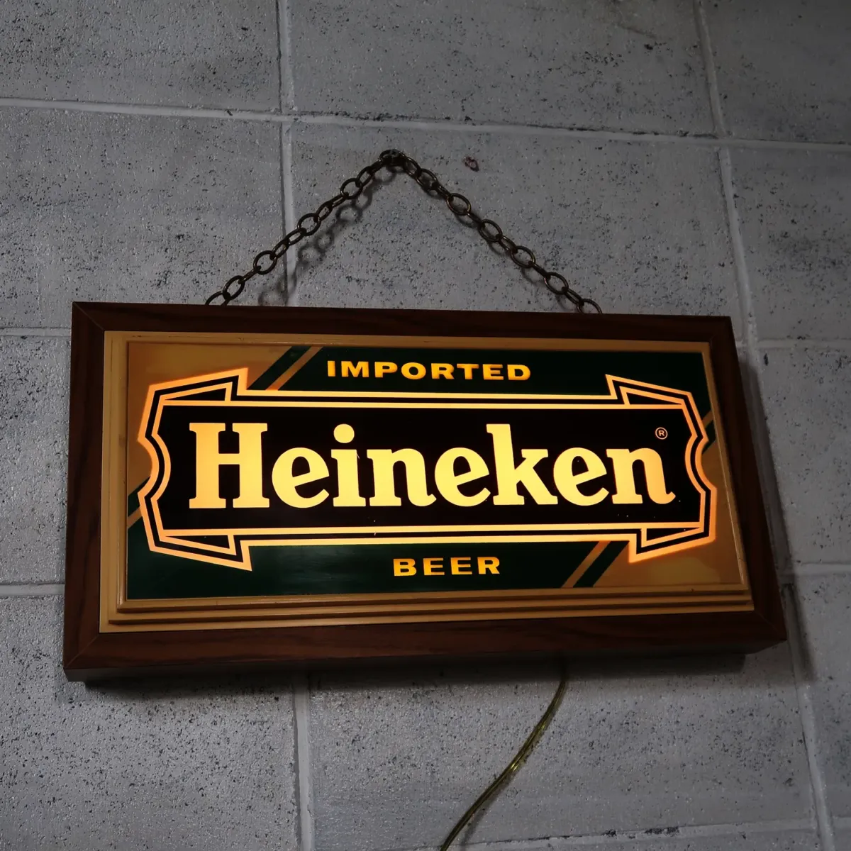 Heineken ビンテージ ライトサイン