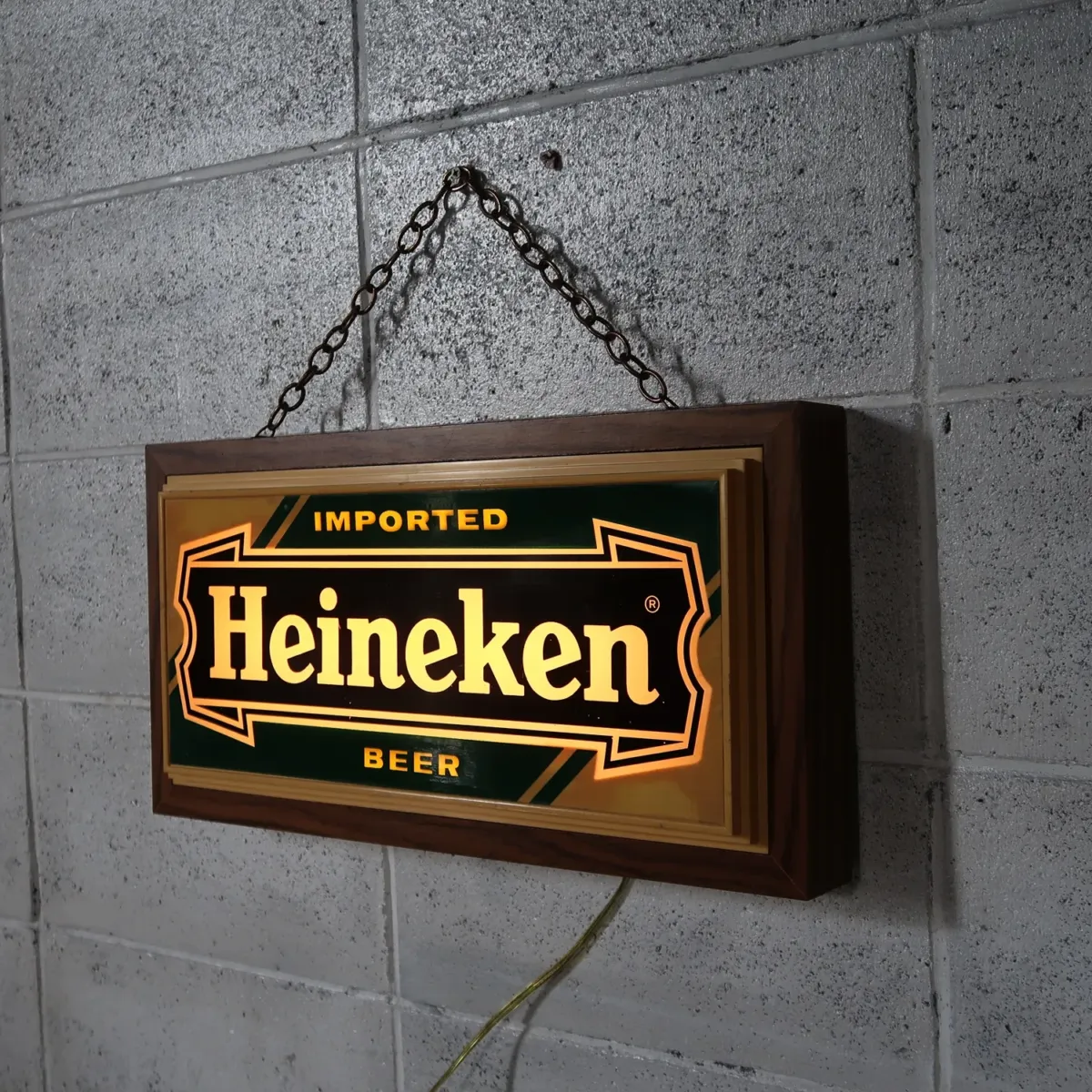 Heineken ビンテージ ライトサイン