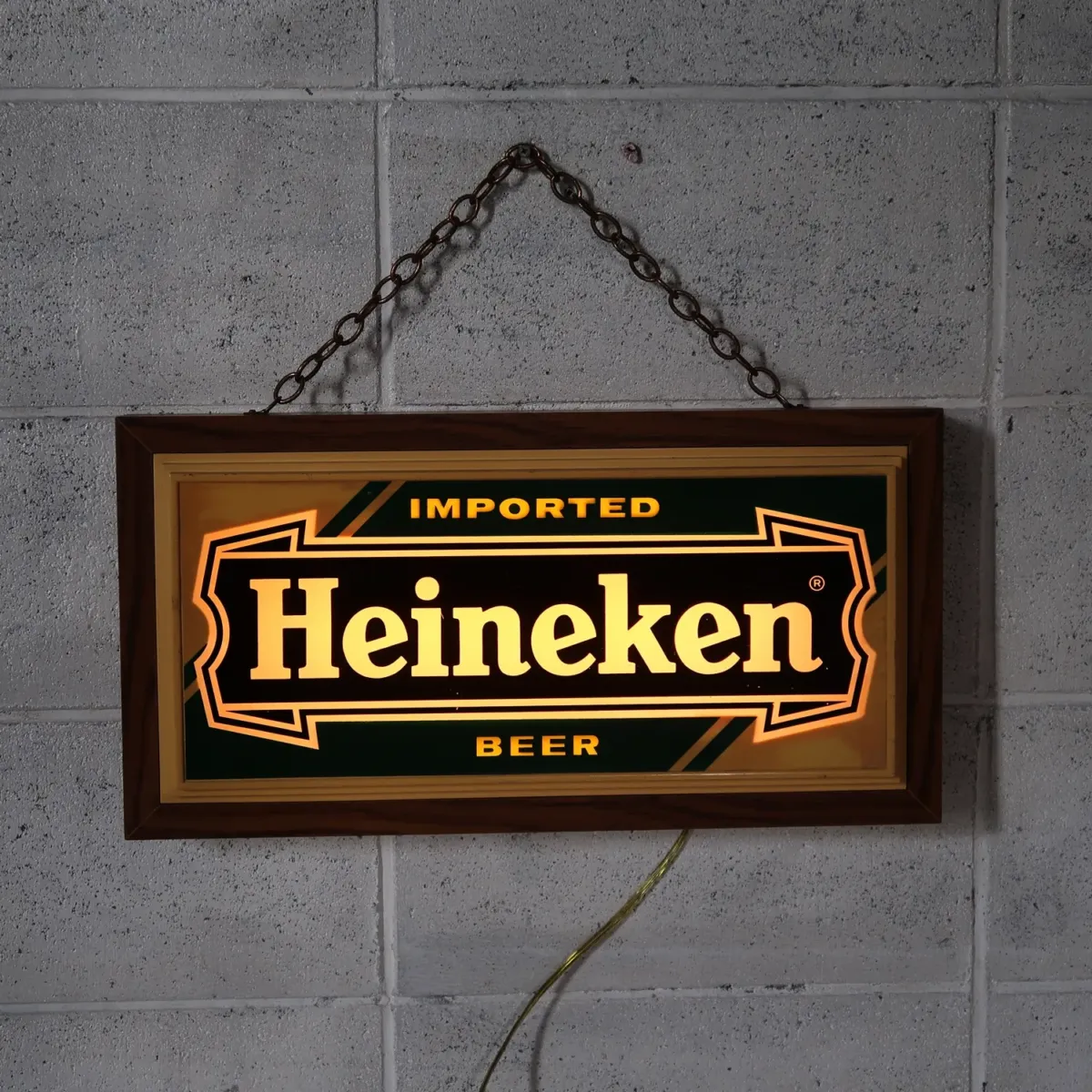 Heineken ビンテージ ライトサイン