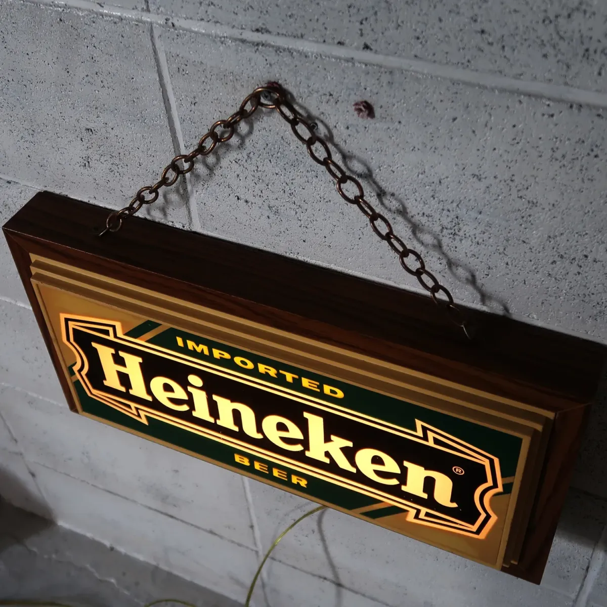 Heineken ビンテージ ライトサイン