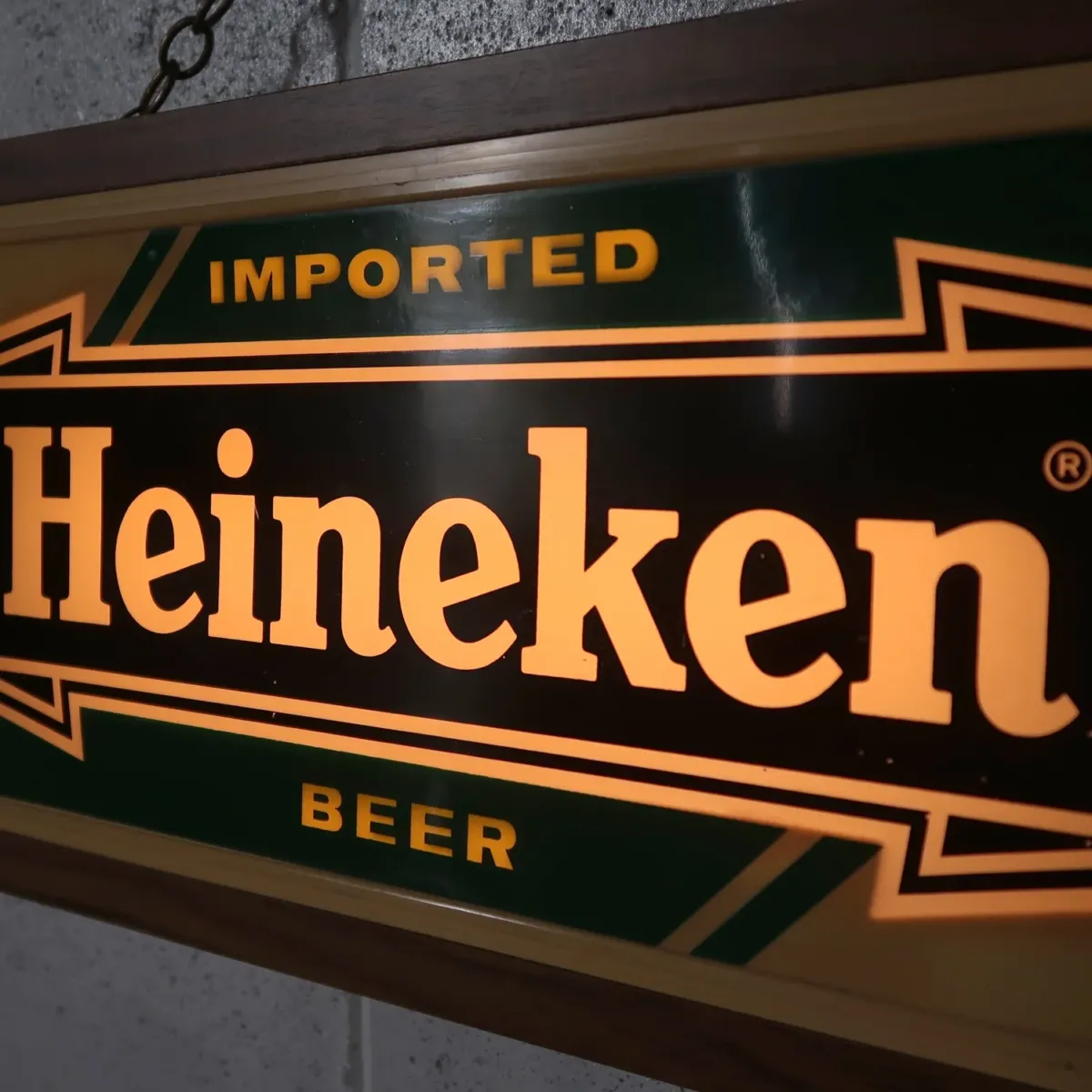 Heineken ビンテージ ライトサイン