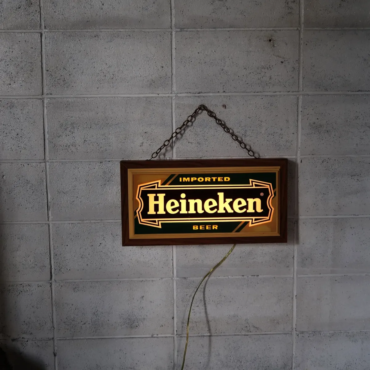 Heineken ビンテージ ライトサイン