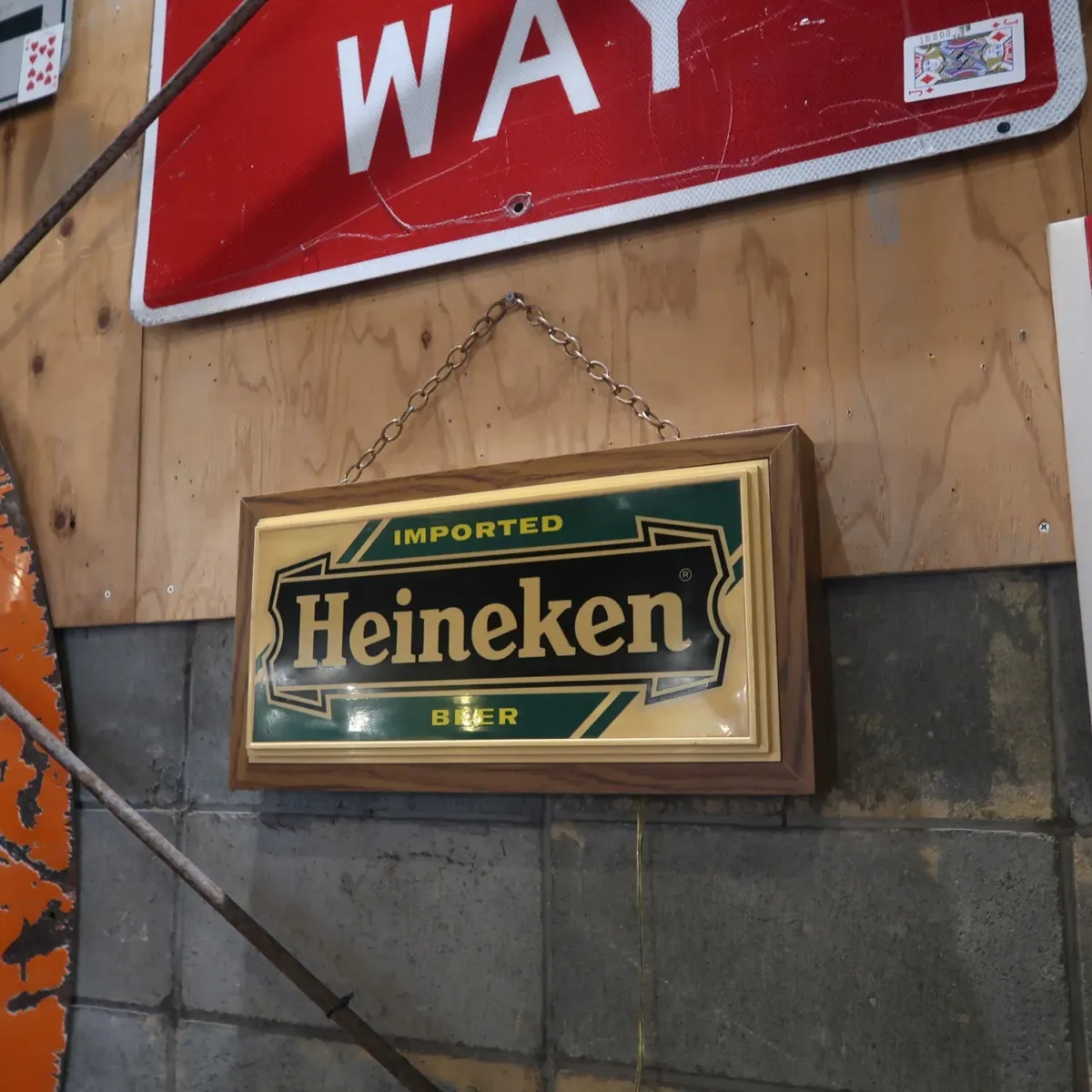 Heineken ビンテージ ライトサイン