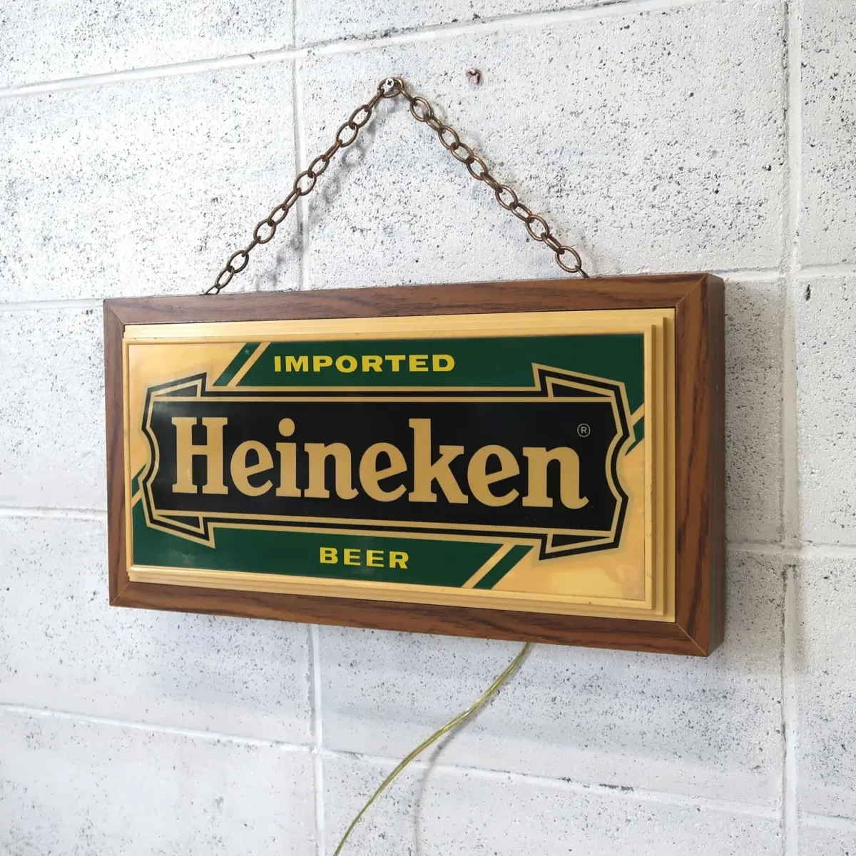Heineken ビンテージ ライトサイン
