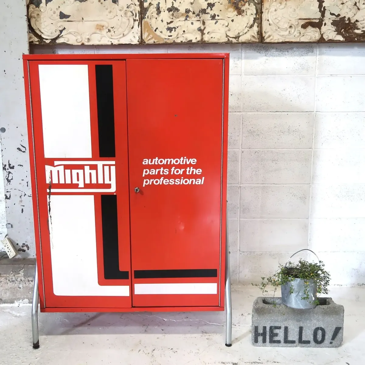 Mighty Auto Parts ビンテージ 大型キャビネット