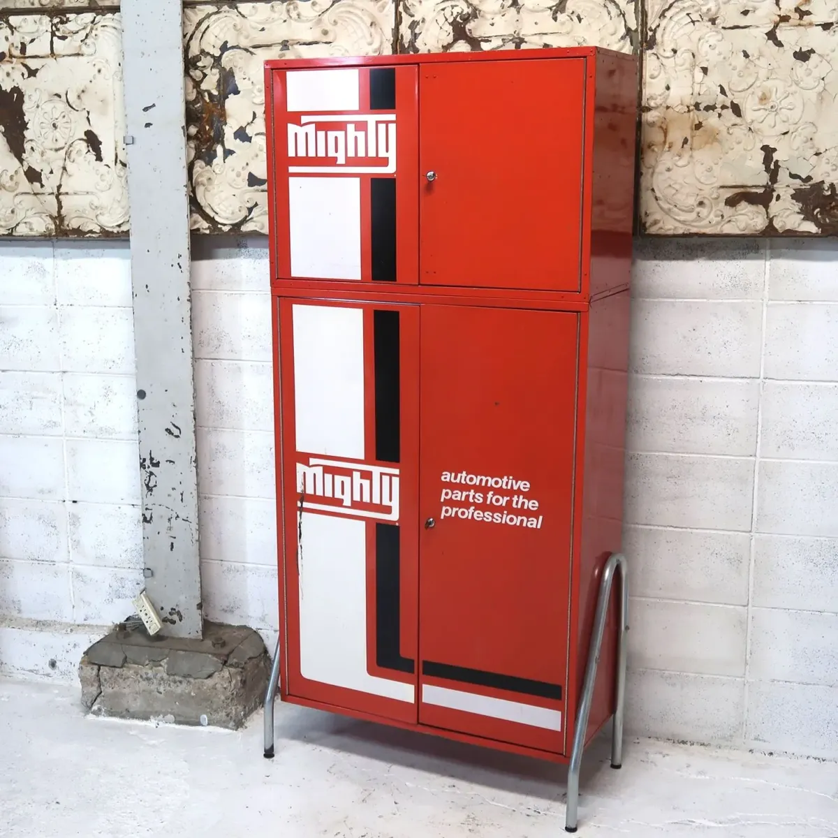 Mighty Auto Parts ビンテージ パーツキャビネット