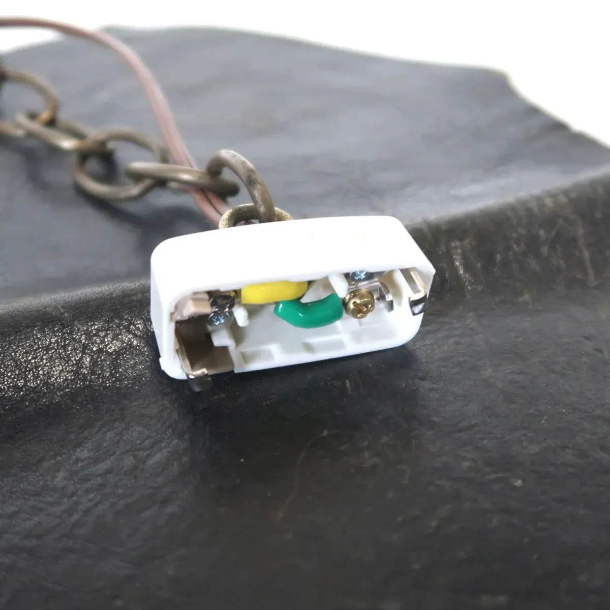 アンティーク ミルクガラス ペンダントランプ