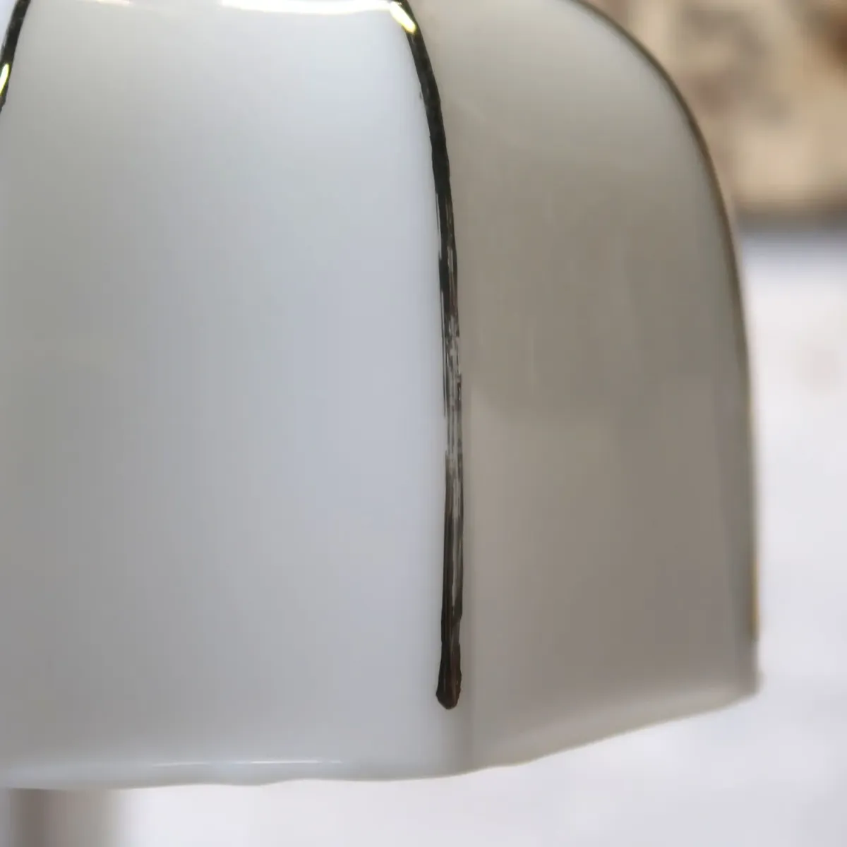 アンティーク ミルクガラス ペンダントランプ