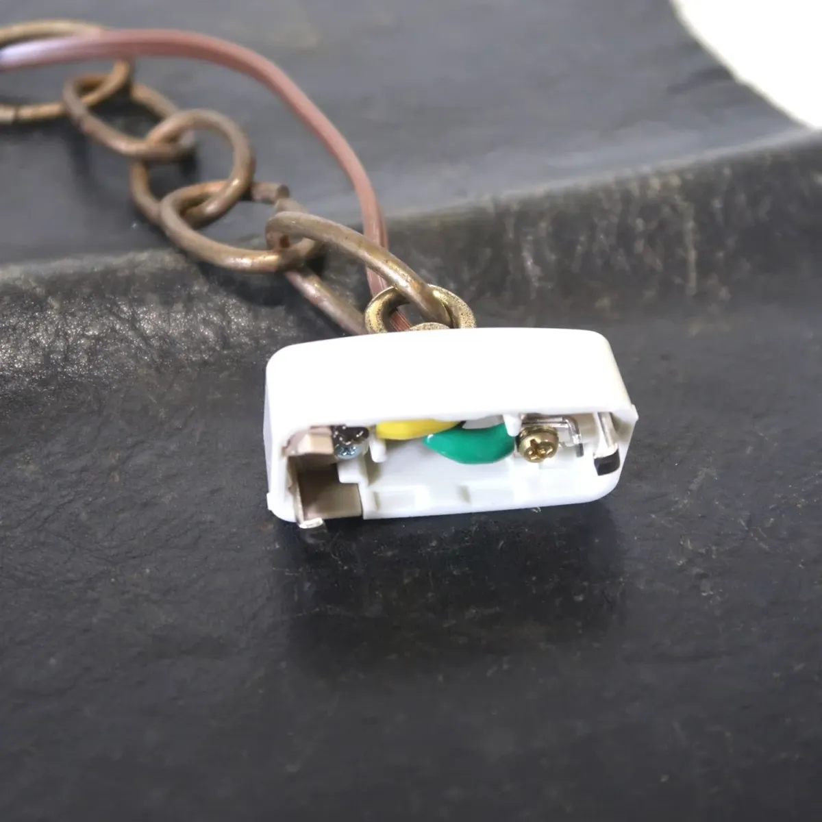 アンティーク ミルクガラス ペンダントランプ