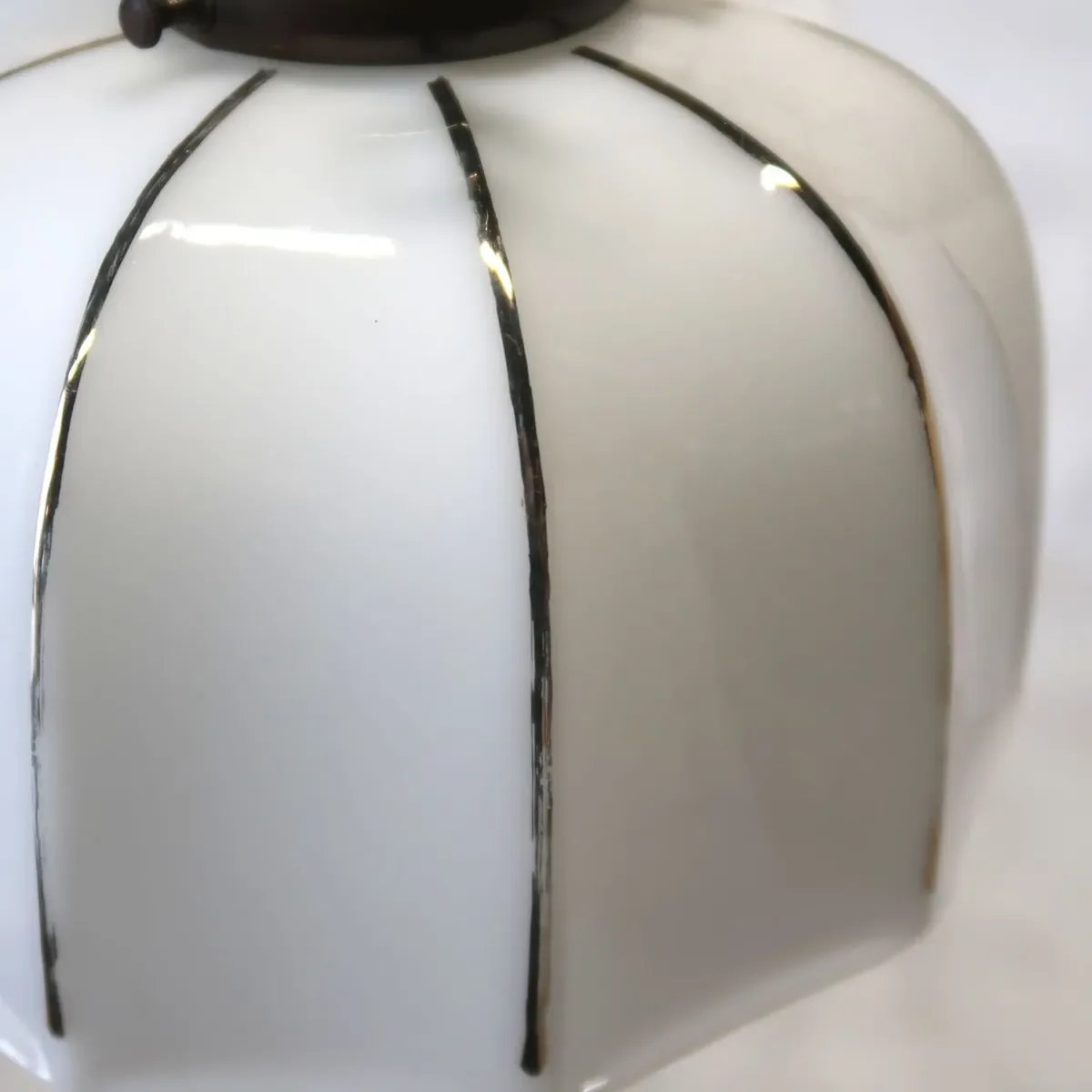 アンティーク ミルクガラス ペンダントランプ