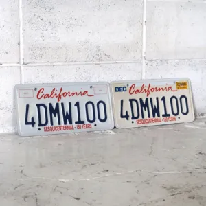 CALIFORNIA USED ナンバープレート ペア