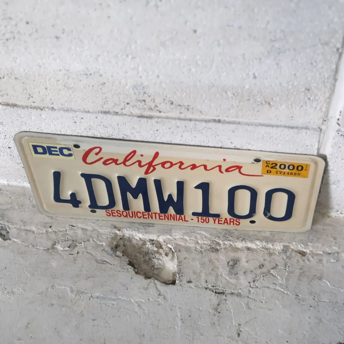 CALIFORNIA USED ナンバープレート ペア