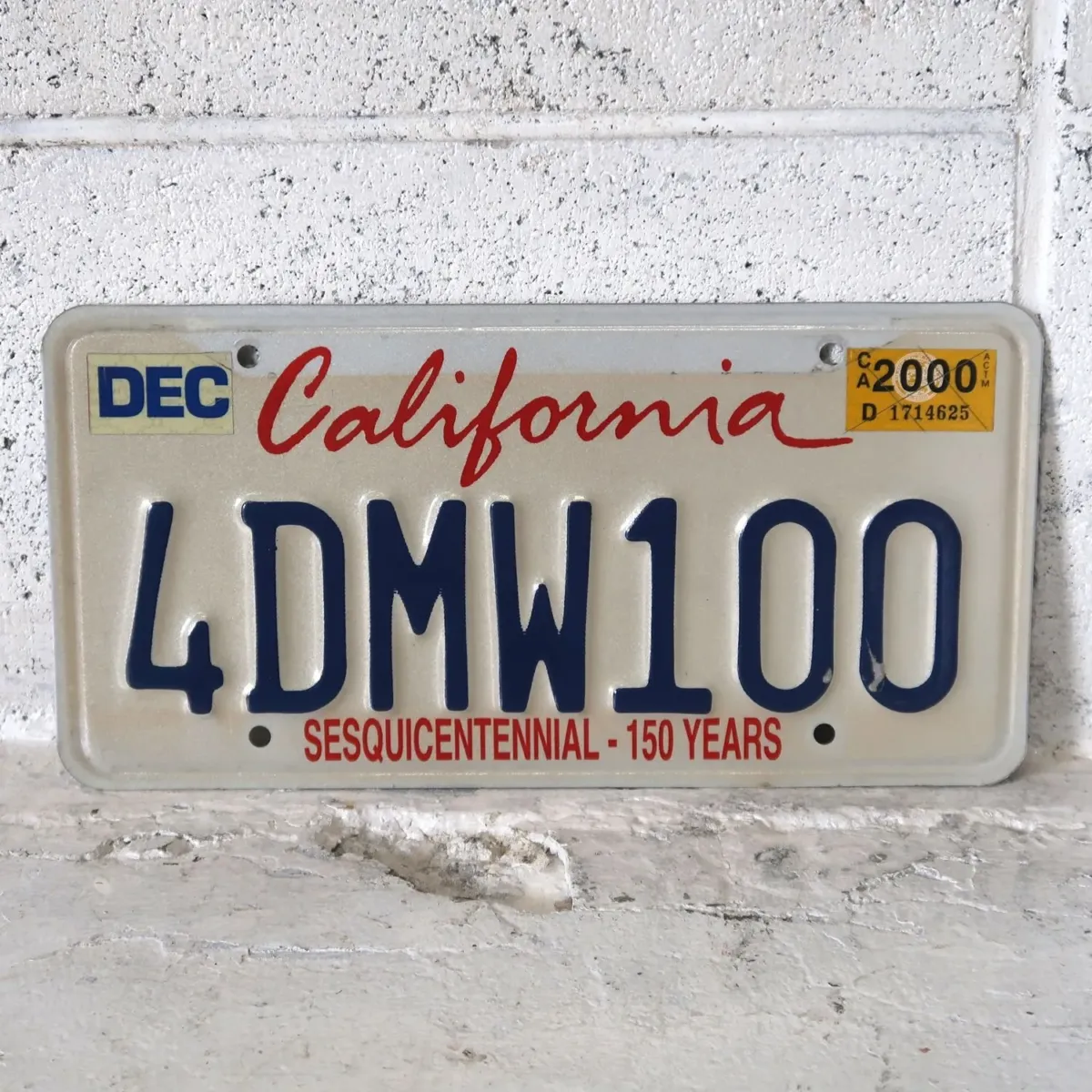 CALIFORNIA USED ナンバープレート ペア