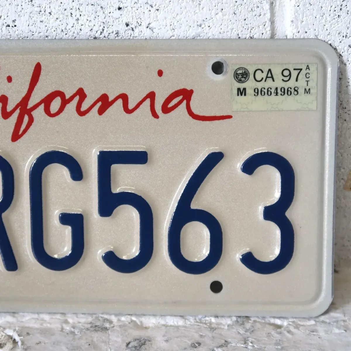 CALIFORNIA USED ナンバープレート ペア