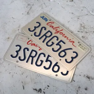 CALIFORNIA USED ナンバープレート ペア