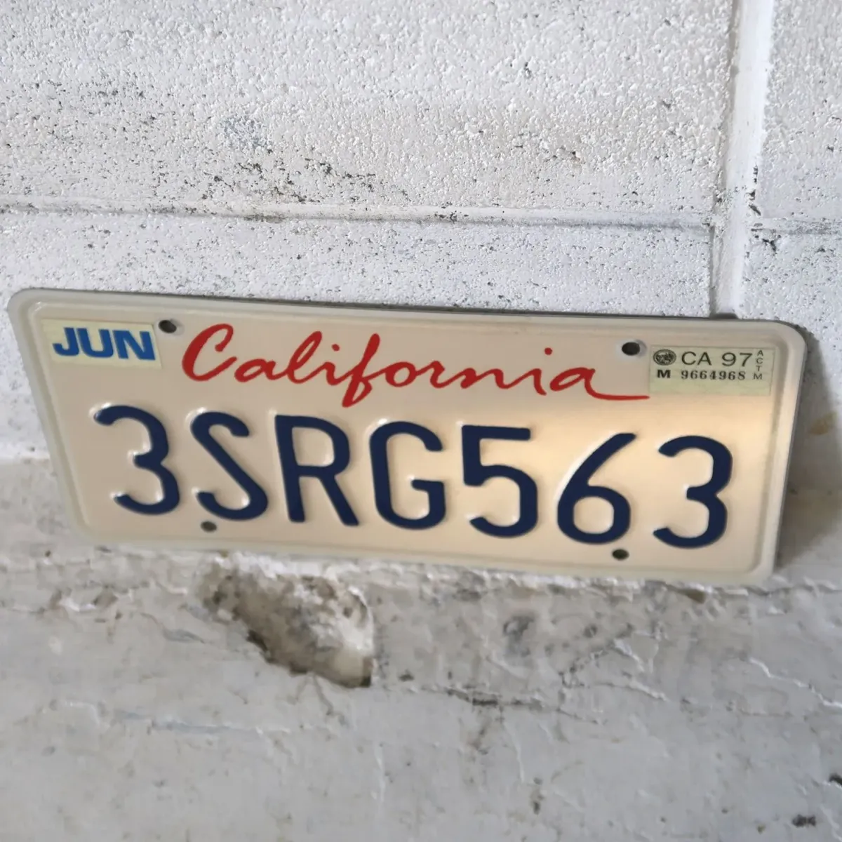 CALIFORNIA USED ナンバープレート ペア