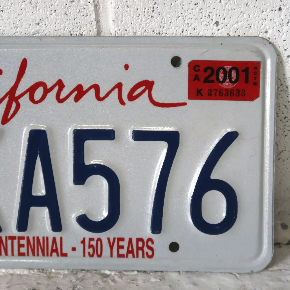 CALIFORNIA USED ナンバープレート ペア