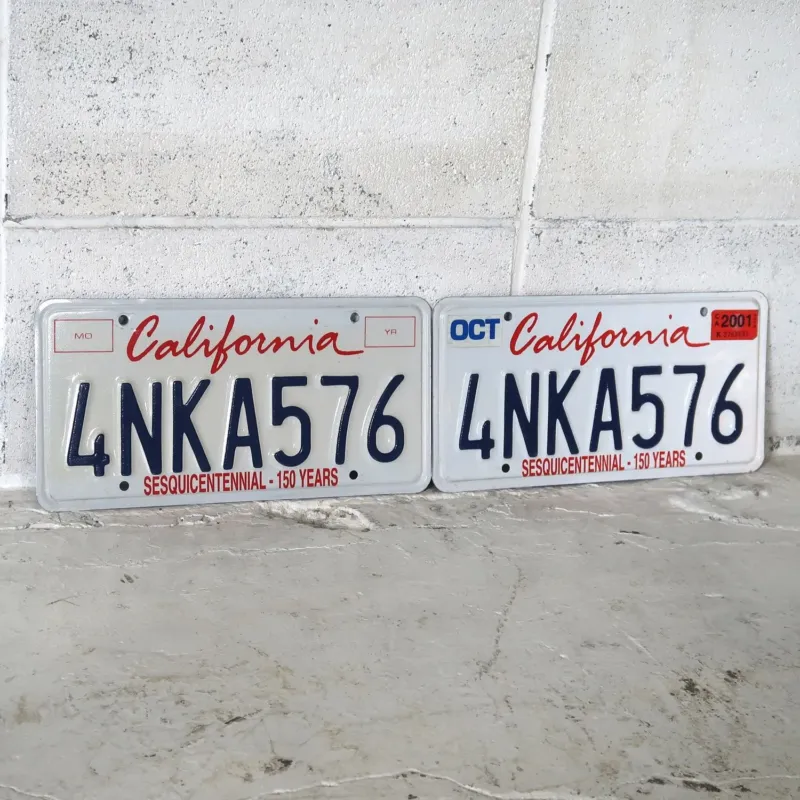 CALIFORNIA USED ナンバープレート ペア
