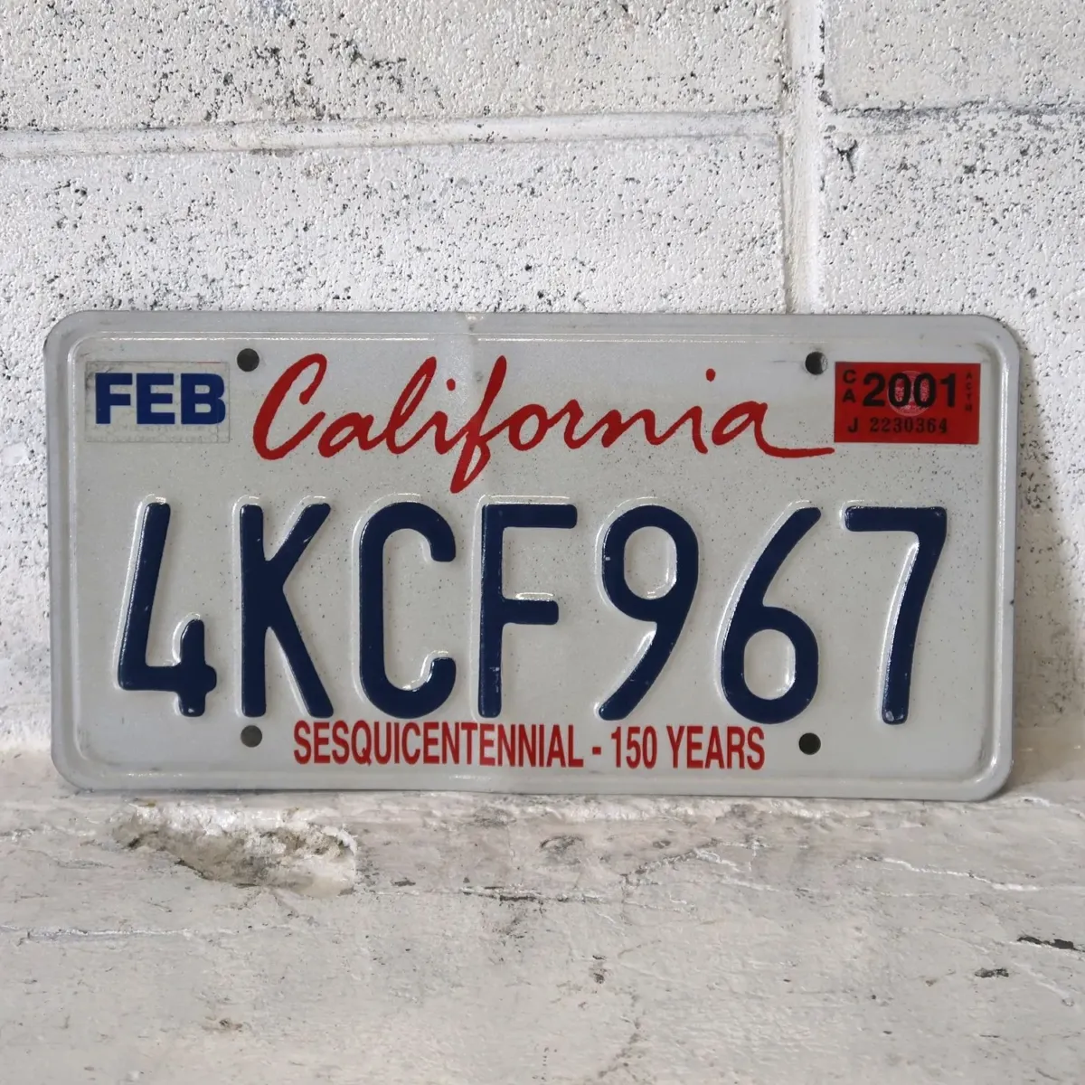 CALIFORNIA USED ナンバープレート ペア