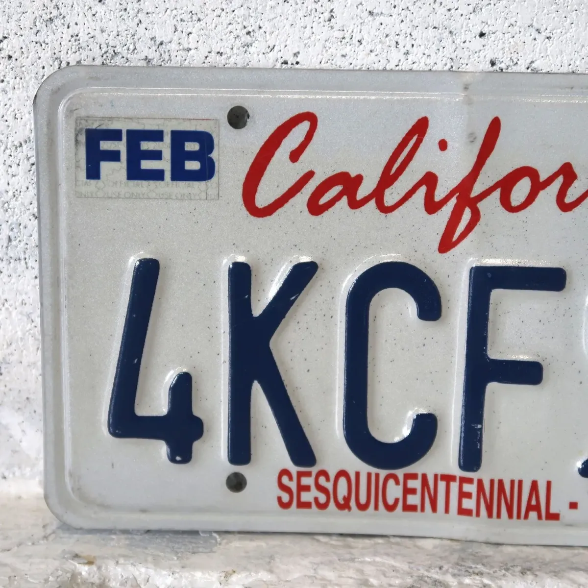 CALIFORNIA USED ナンバープレート ペア