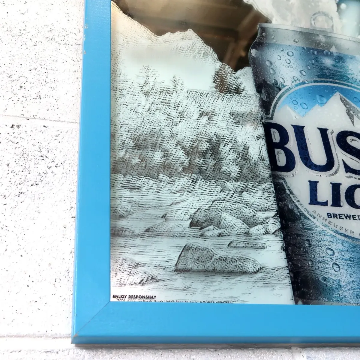 BUSCH LIGHT パブミラー
