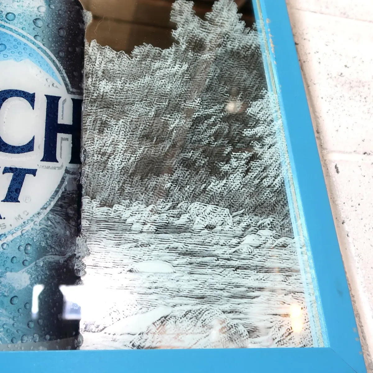 BUSCH LIGHT パブミラー