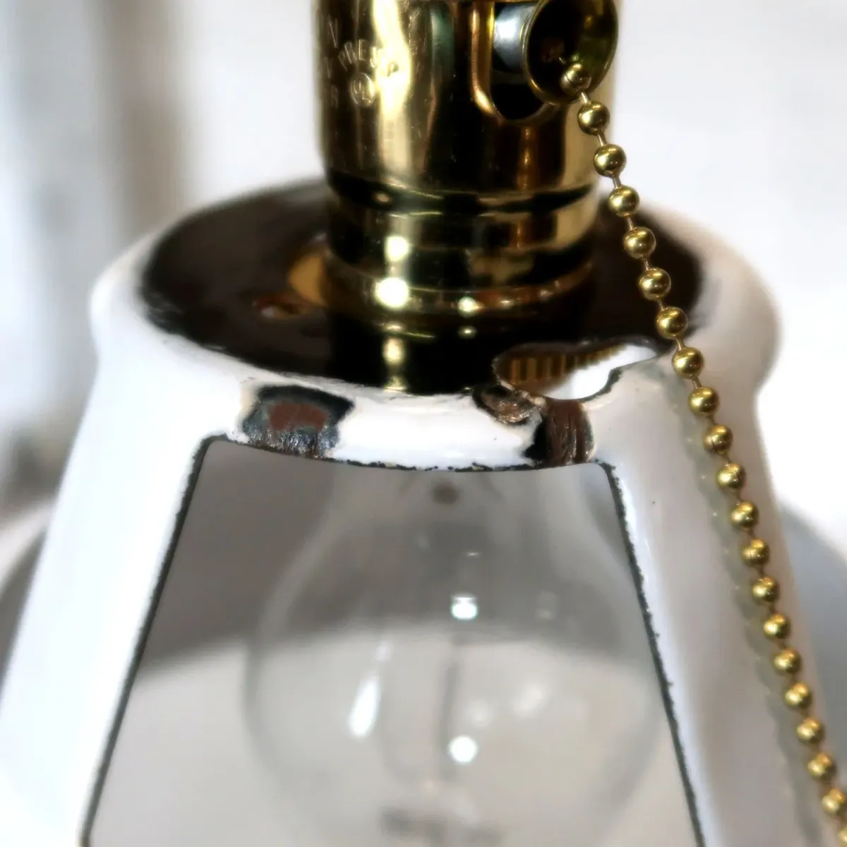 ビンテージ ホーロー ペンダントランプ