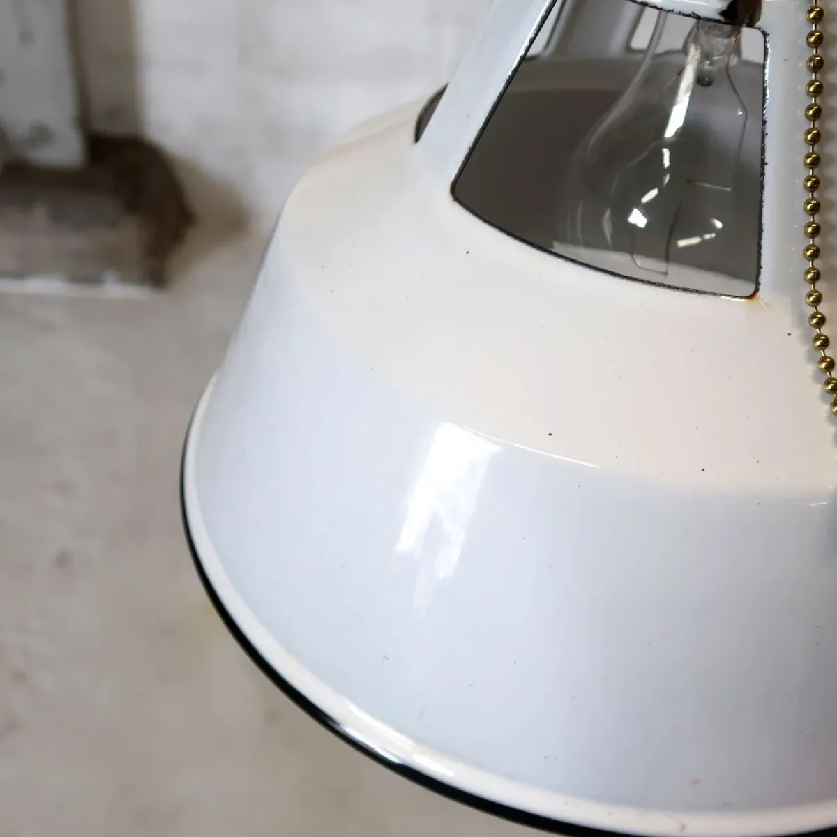 ビンテージ ホーロー ペンダントランプ