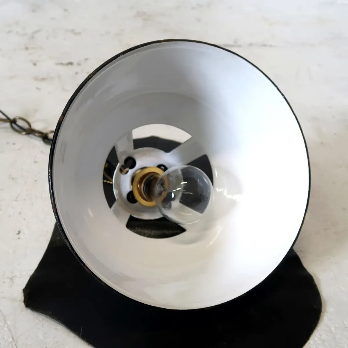 ビンテージ ホーロー ペンダントランプ