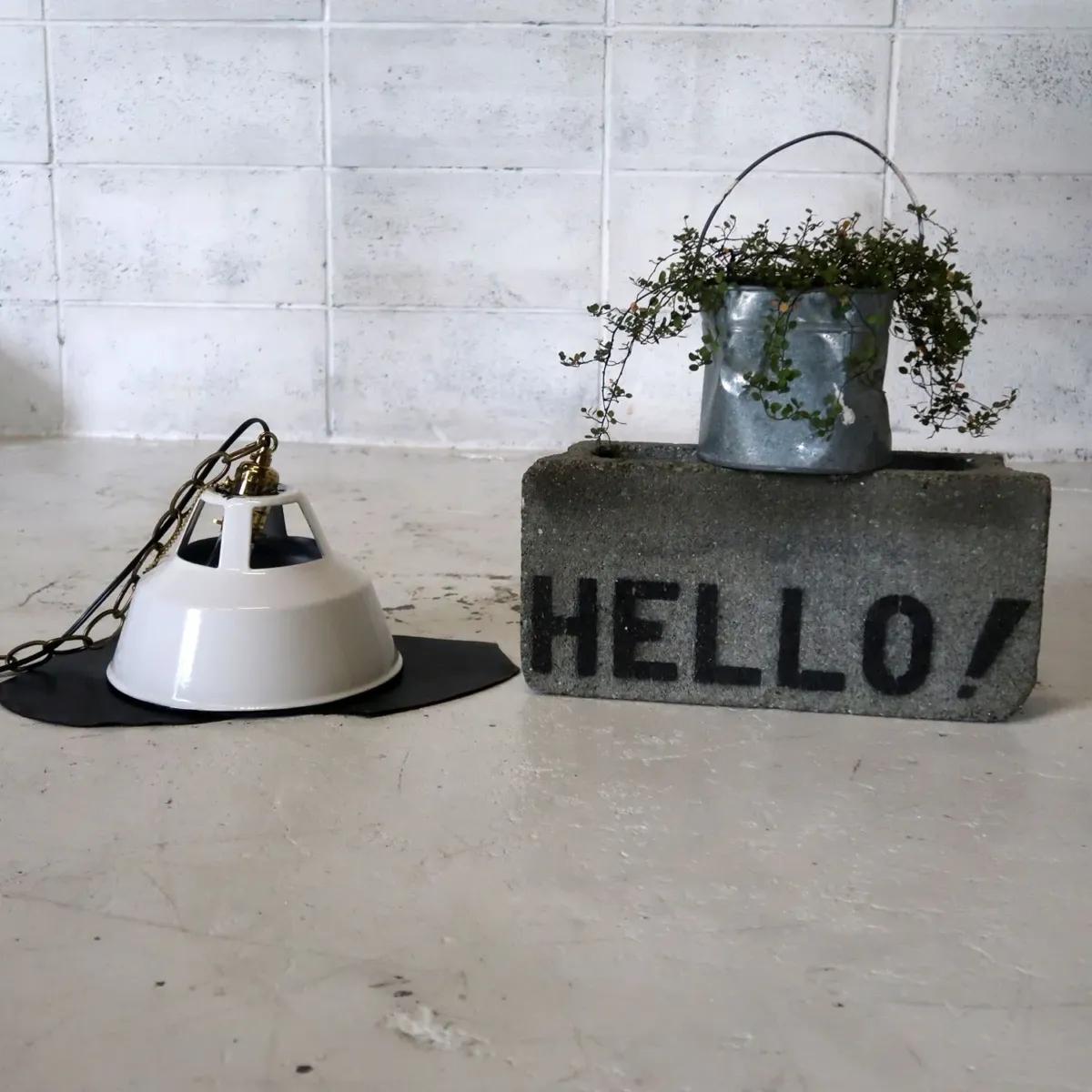 ビンテージ ホーロー ペンダントランプ