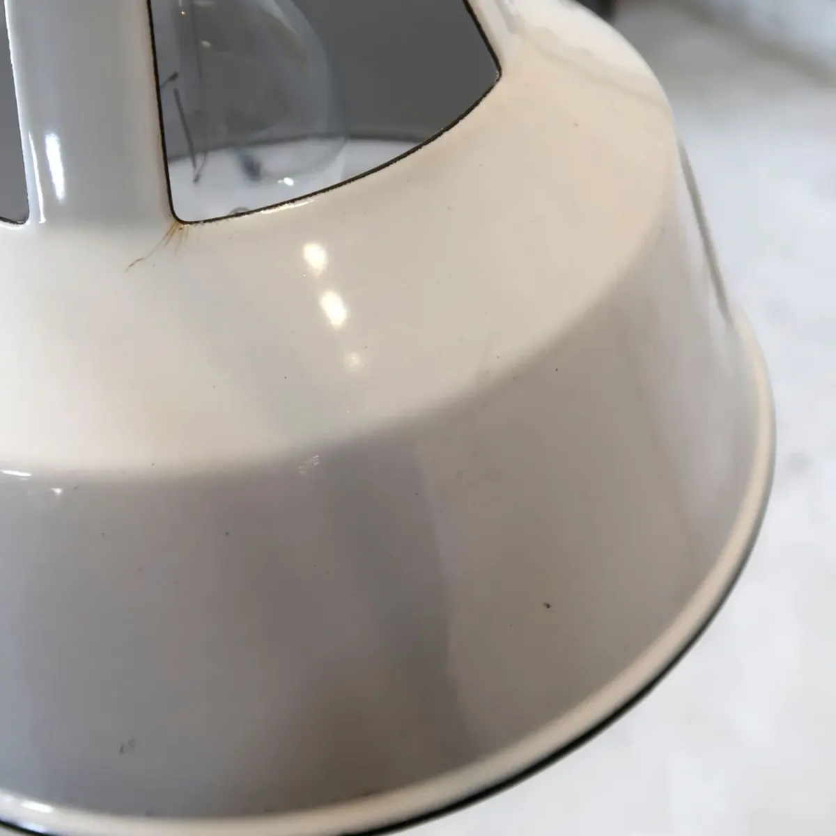 ビンテージ ホーロー ペンダントランプ