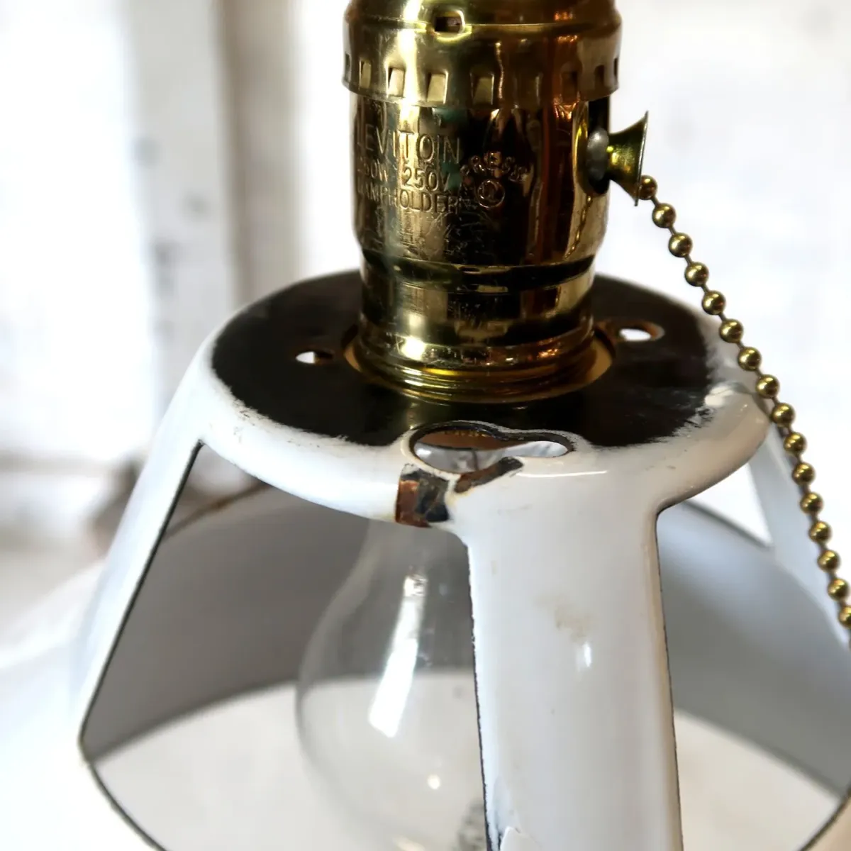 ビンテージ ホーロー ペンダントランプ