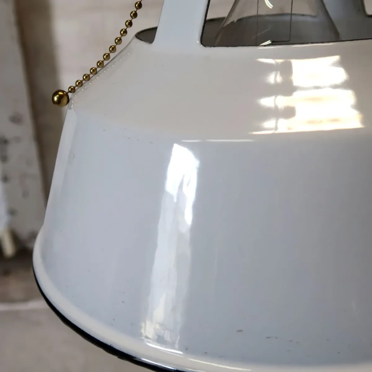 ビンテージ ホーロー ペンダントランプ