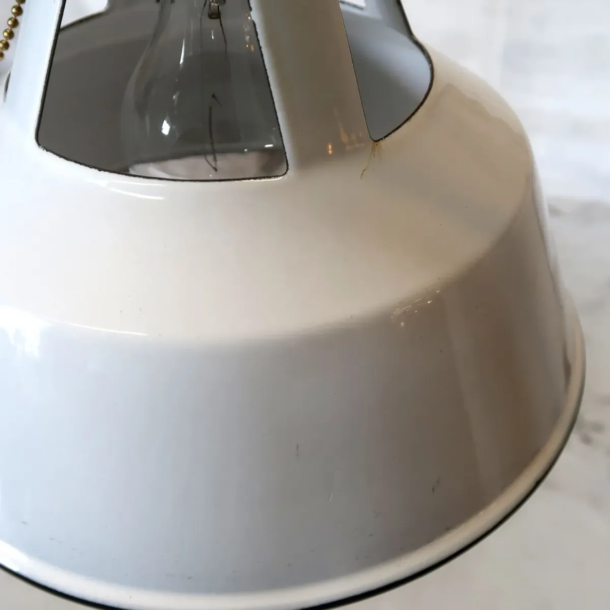 ビンテージ ホーロー ペンダントランプ