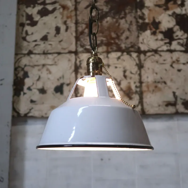 ビンテージ ホーロー ペンダントランプ