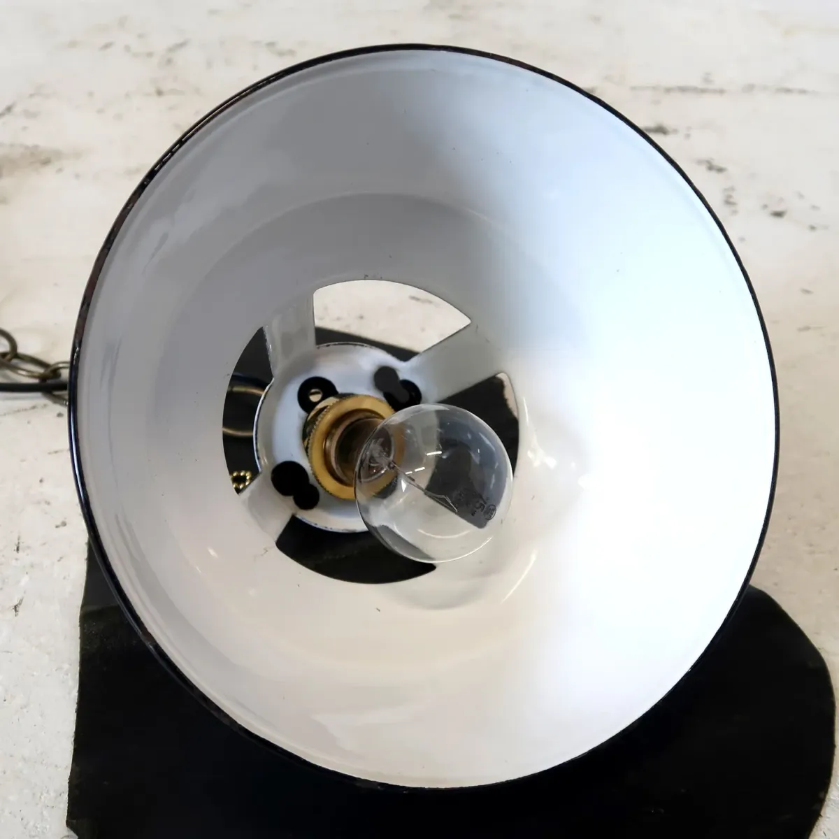 ビンテージ ホーロー ペンダントランプ