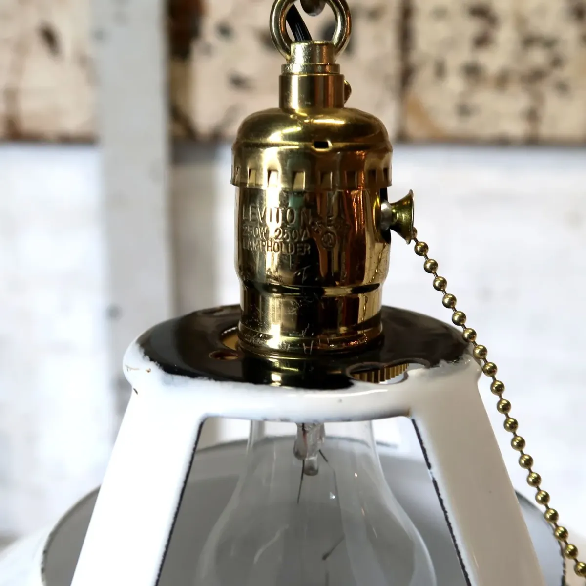 ビンテージ ホーロー ペンダントランプ