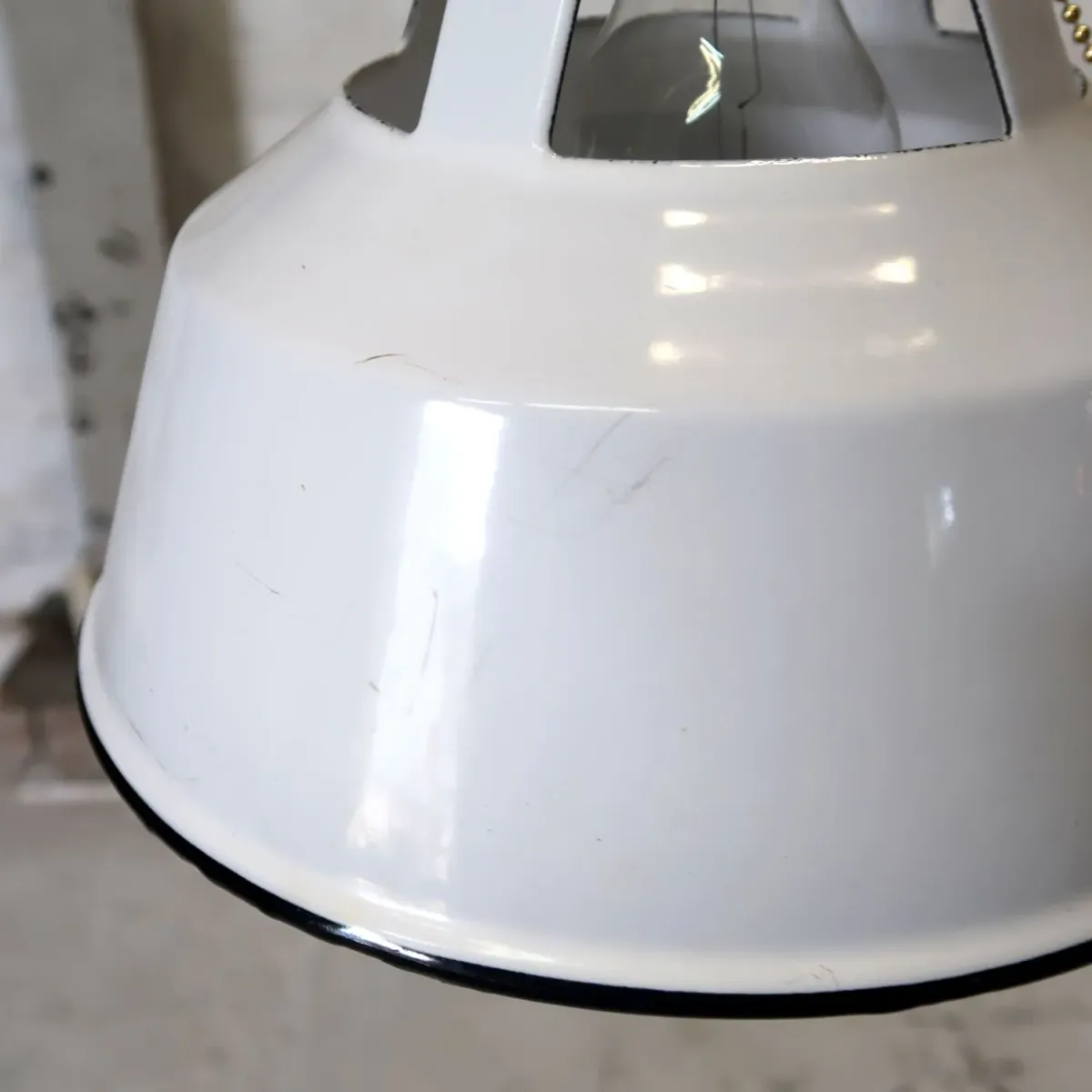 ビンテージ ホーロー ペンダントランプ