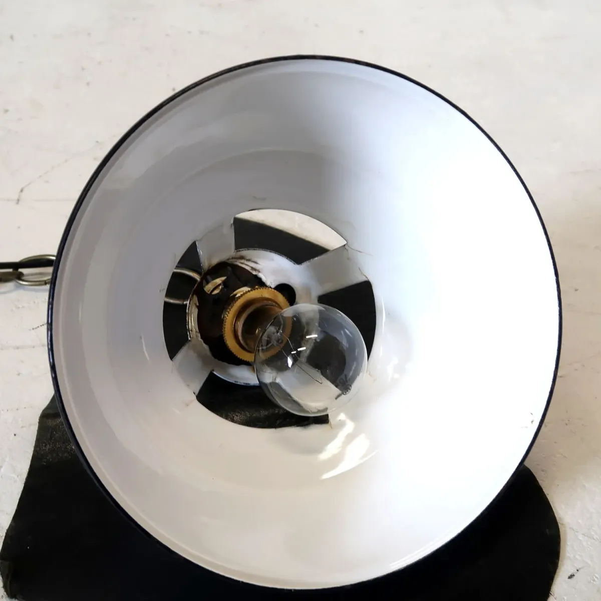 ビンテージ ホーロー ペンダントランプ