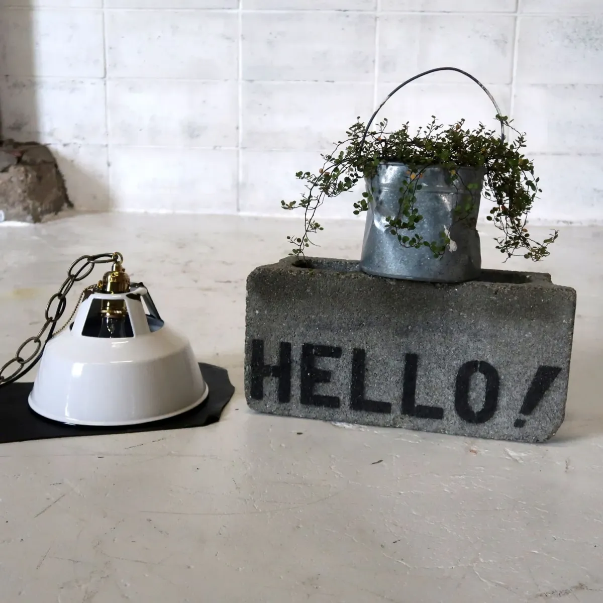 ビンテージ ホーロー ペンダントランプ