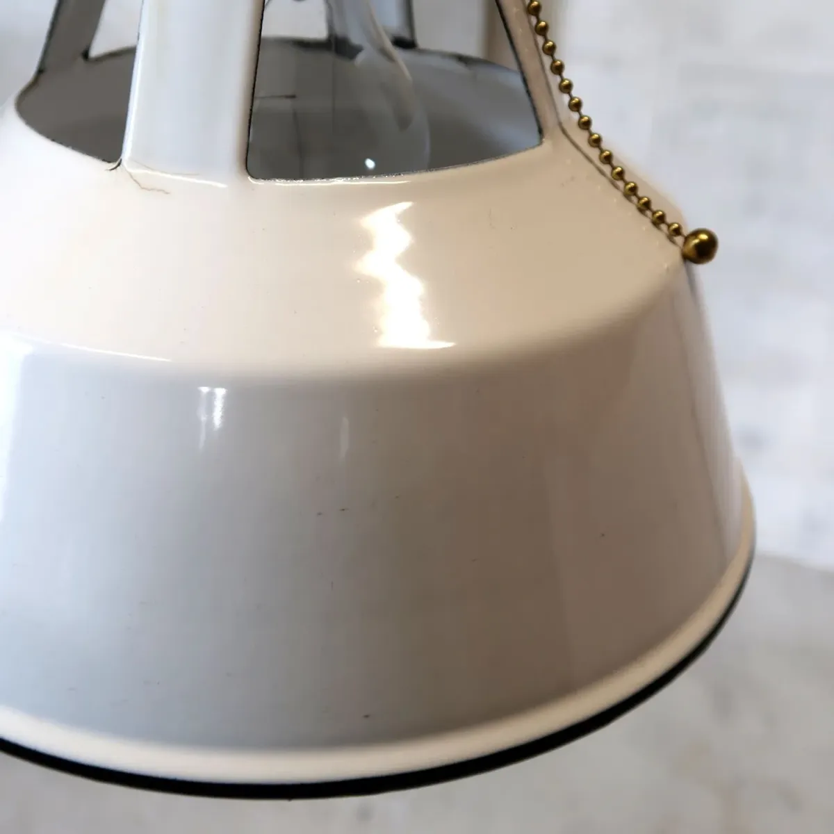 ビンテージ ホーロー ペンダントランプ