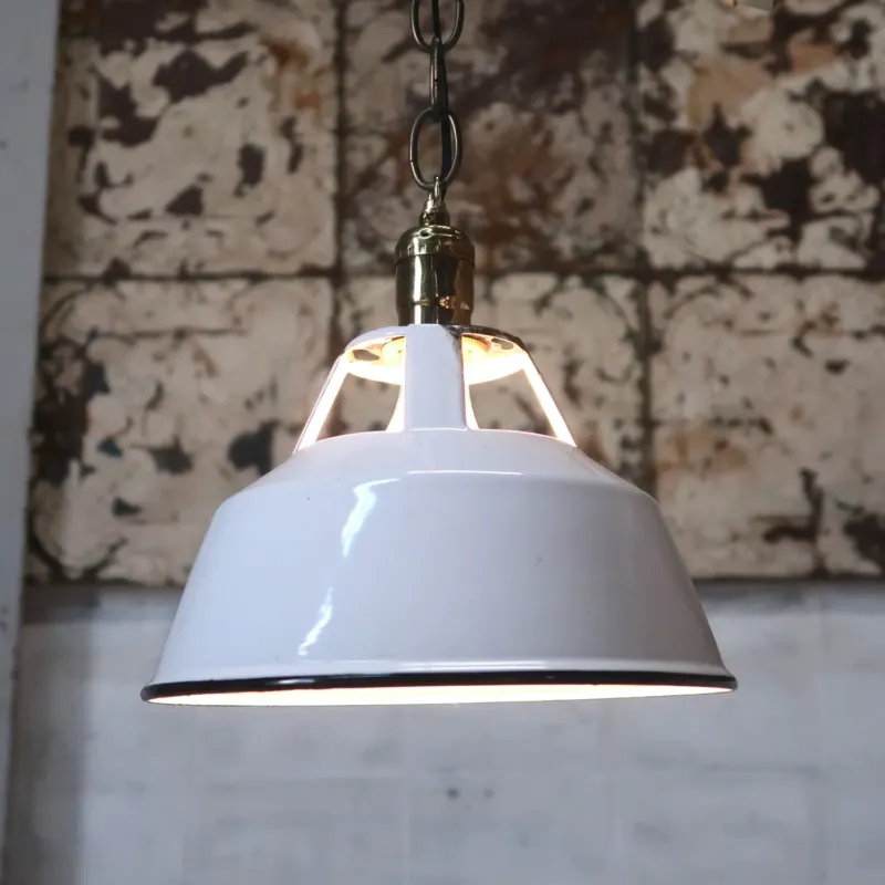 ビンテージ ホーロー ペンダントランプ